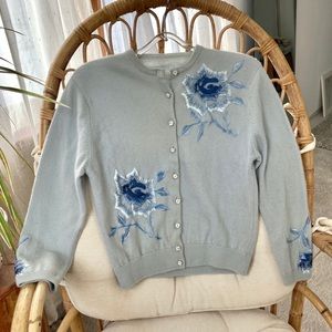 vintage 1950s embellished cardigan